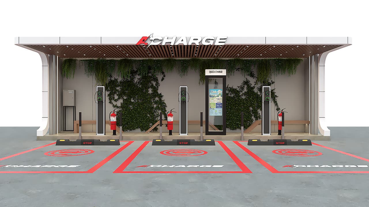 ลงทุนสถานีชาร์จ AC Autel MaxiCharger AC Single 22kW 3 เครื่อง