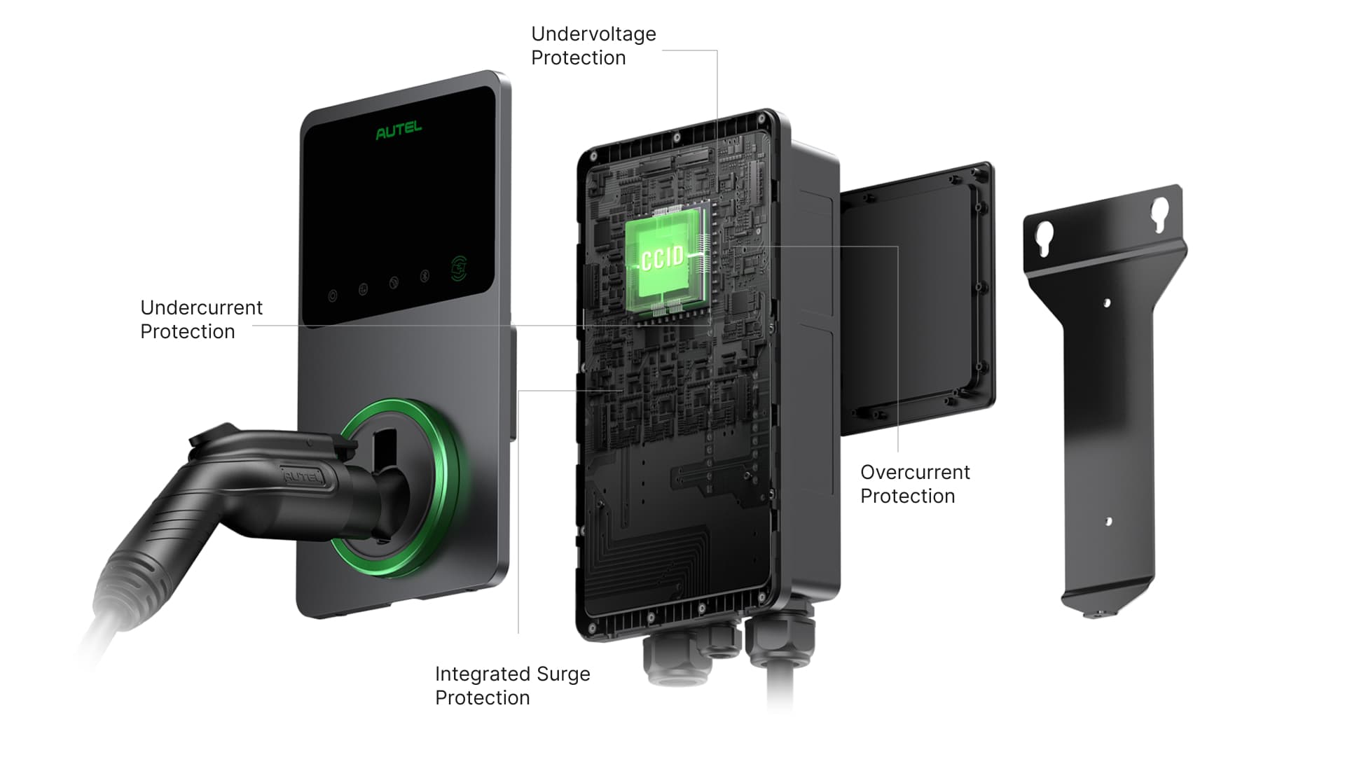 ตู้ชาร์จรถยนต์ไฟฟ้า Autel MaxiCharger AC Elite มีคุณสมบัติความปลอดภัยขั้นสูง ทั้งการป้องกันแรงดันเกิน แรงดันตก กระแสเกิน กระแสตก รวมถึงการป้องกันไฟกระชาก